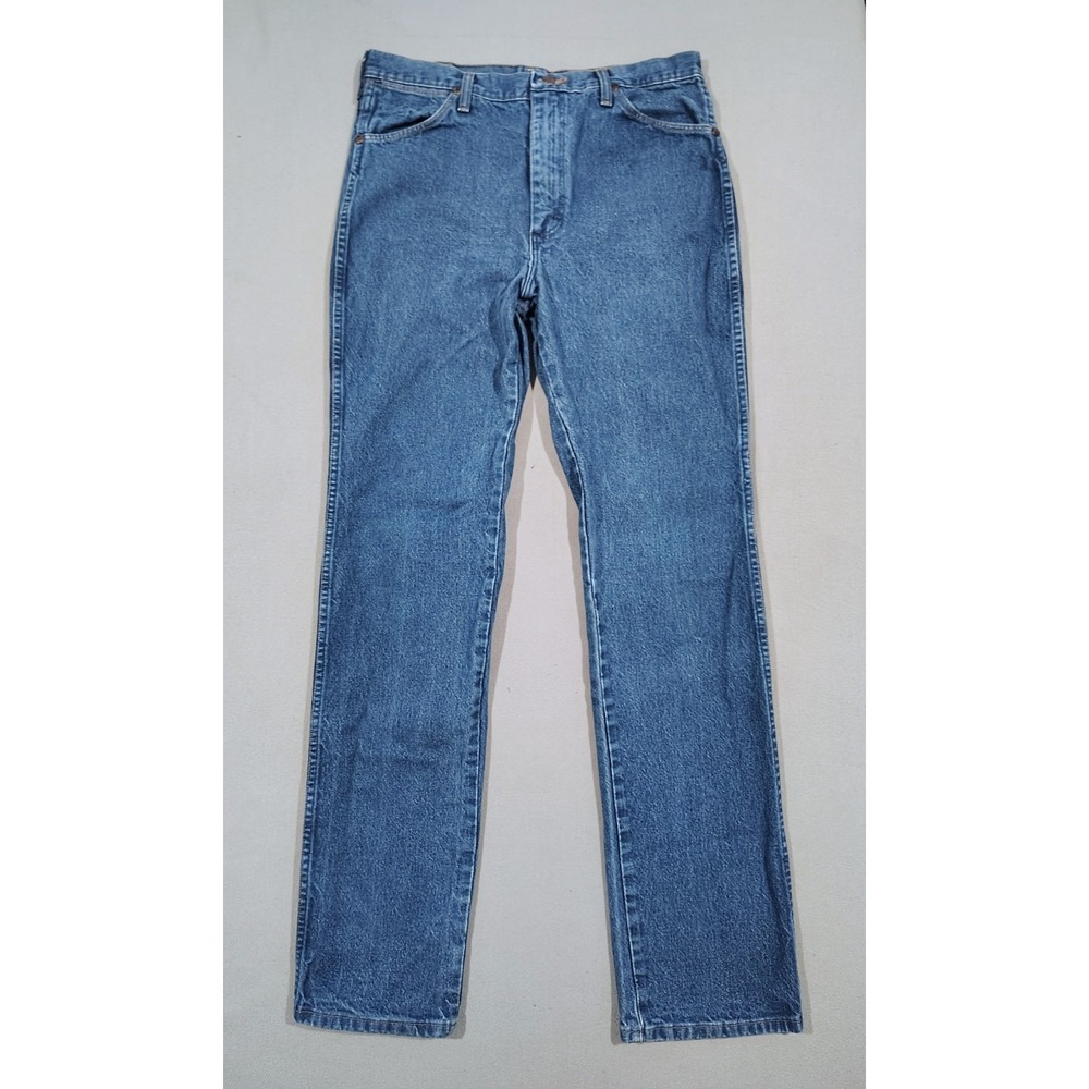 VINTAGE Wrangler Jeans Men  Cowboy Cut Size 34 Straight boot USA Made Work Wear
